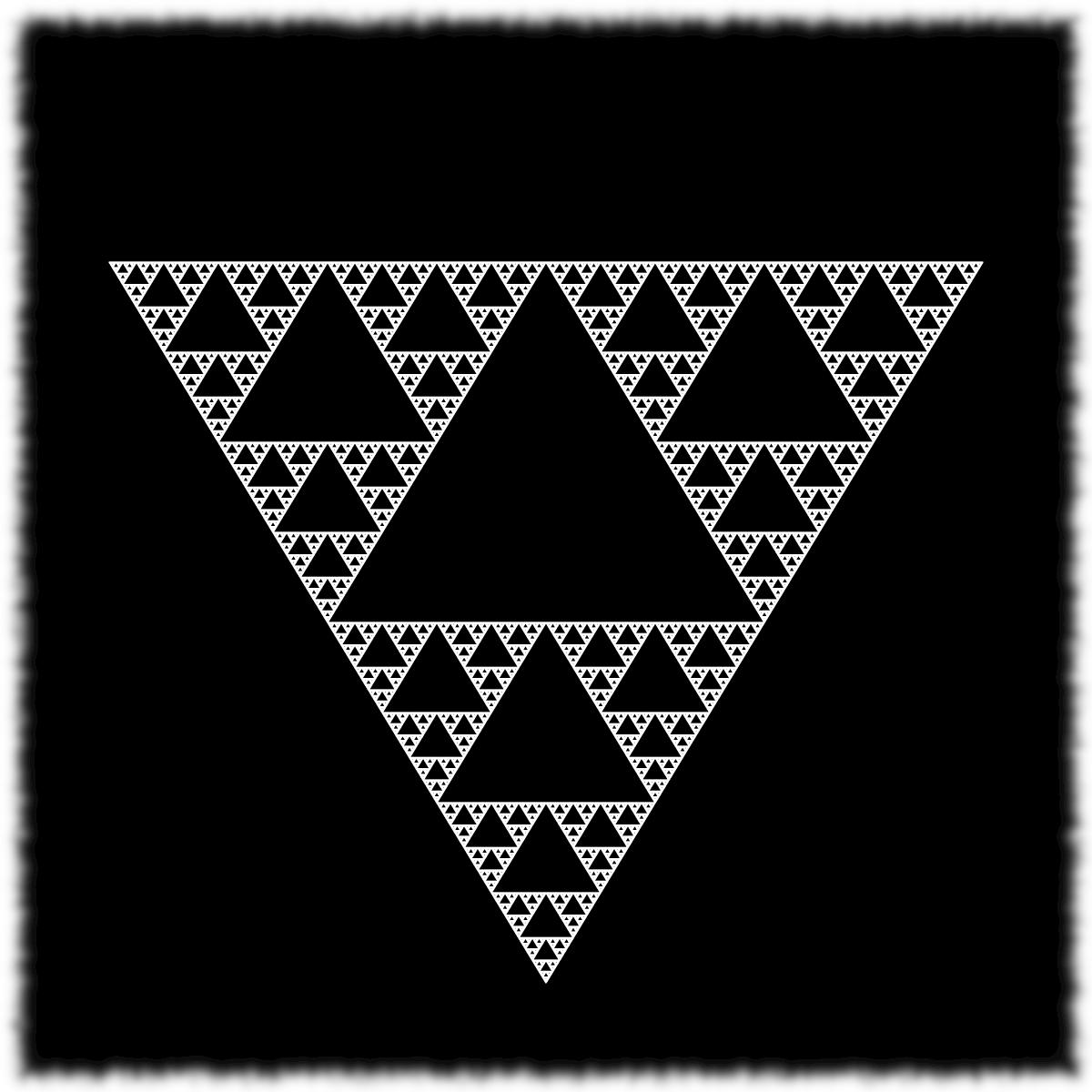 Triangular Fractal Black & White