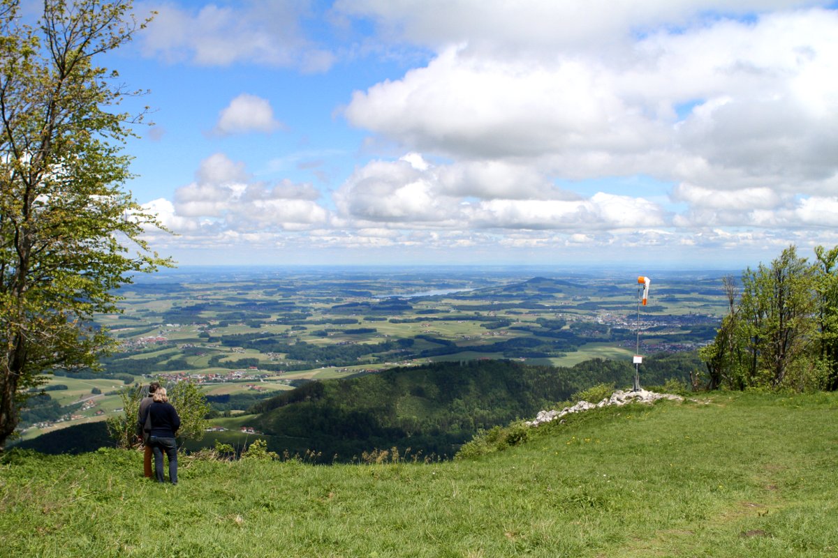 Blick vom Gaisberg auf den Flachgau