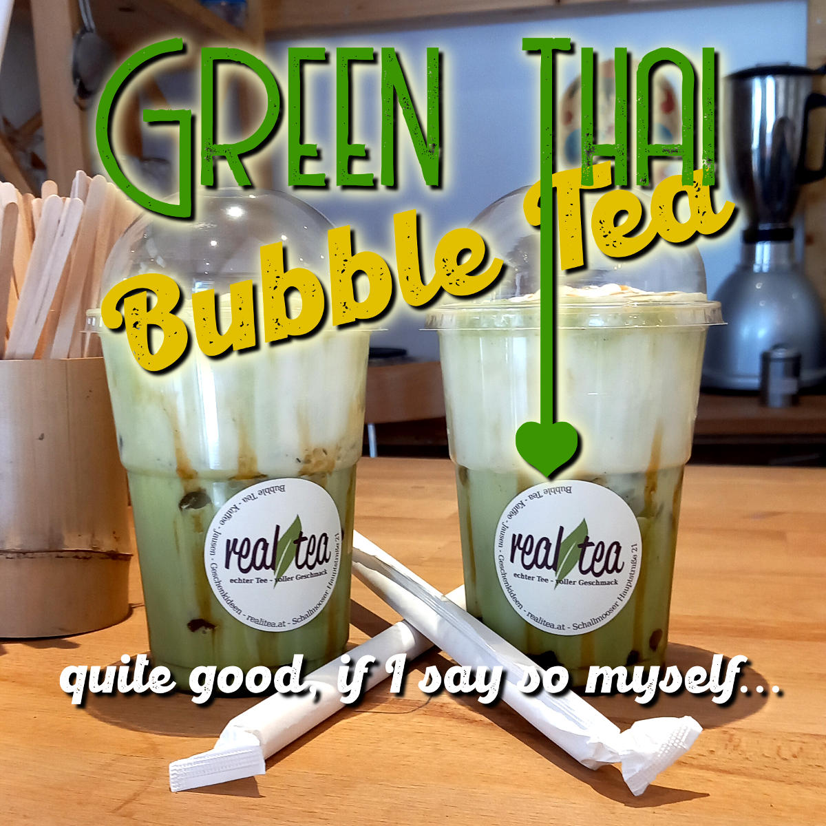 Grüner Thai Bubble Tea
