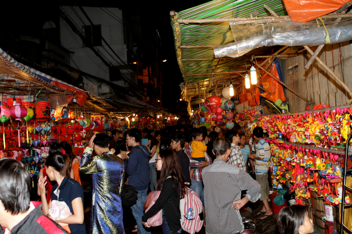 Asian lantern festival in Ho Chi Minh City