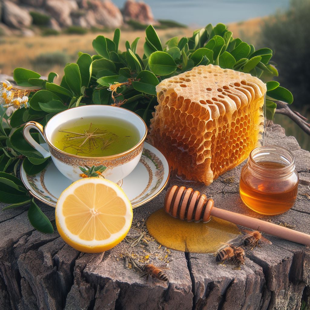 Honig- und Zitronentee