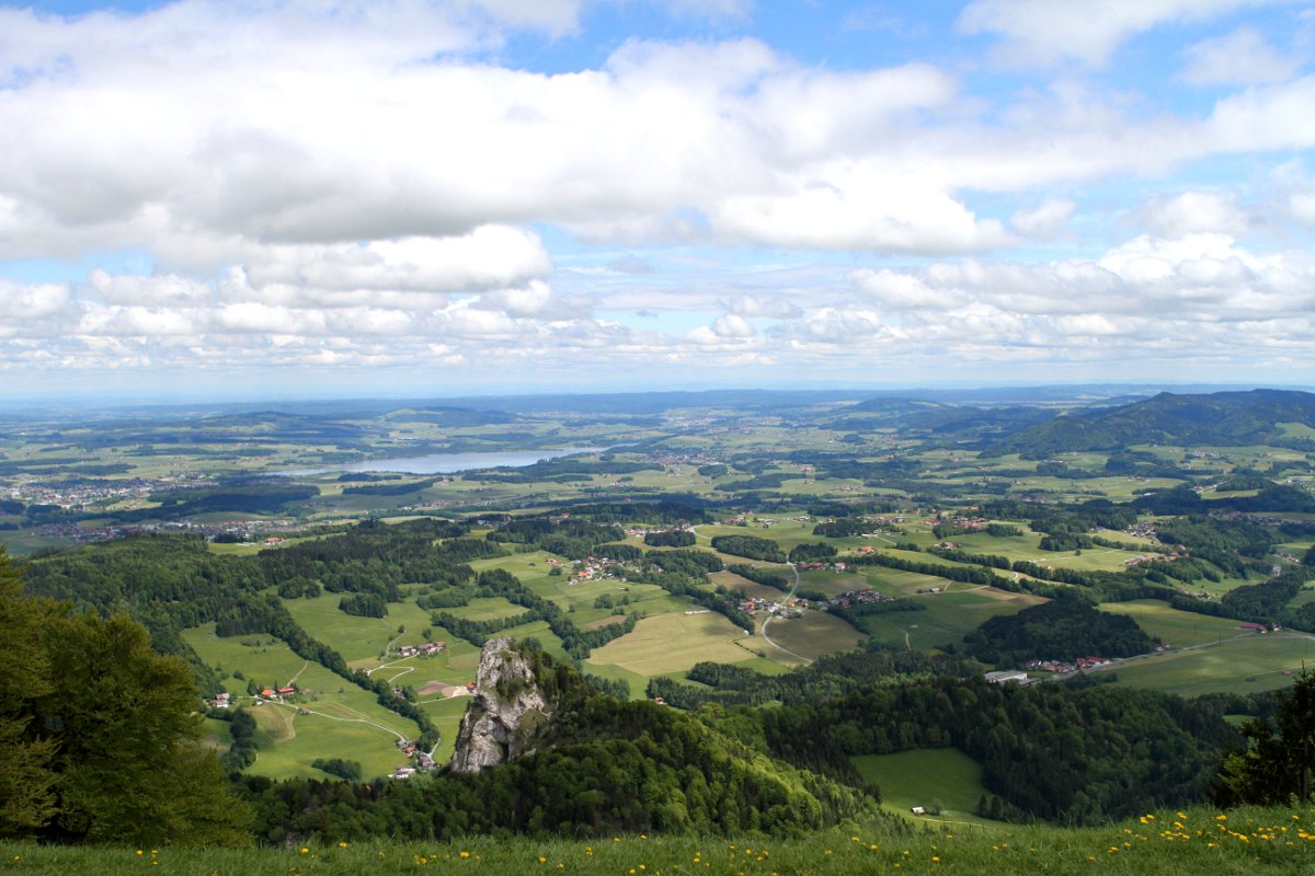 Blick vom Gaisberg über den Nockstein in den Flachgau